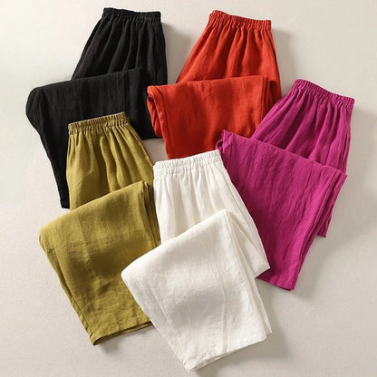 Amalia | Linen Relaxed Trousers