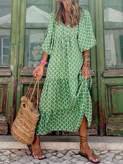 Elina | Bohemian print dress