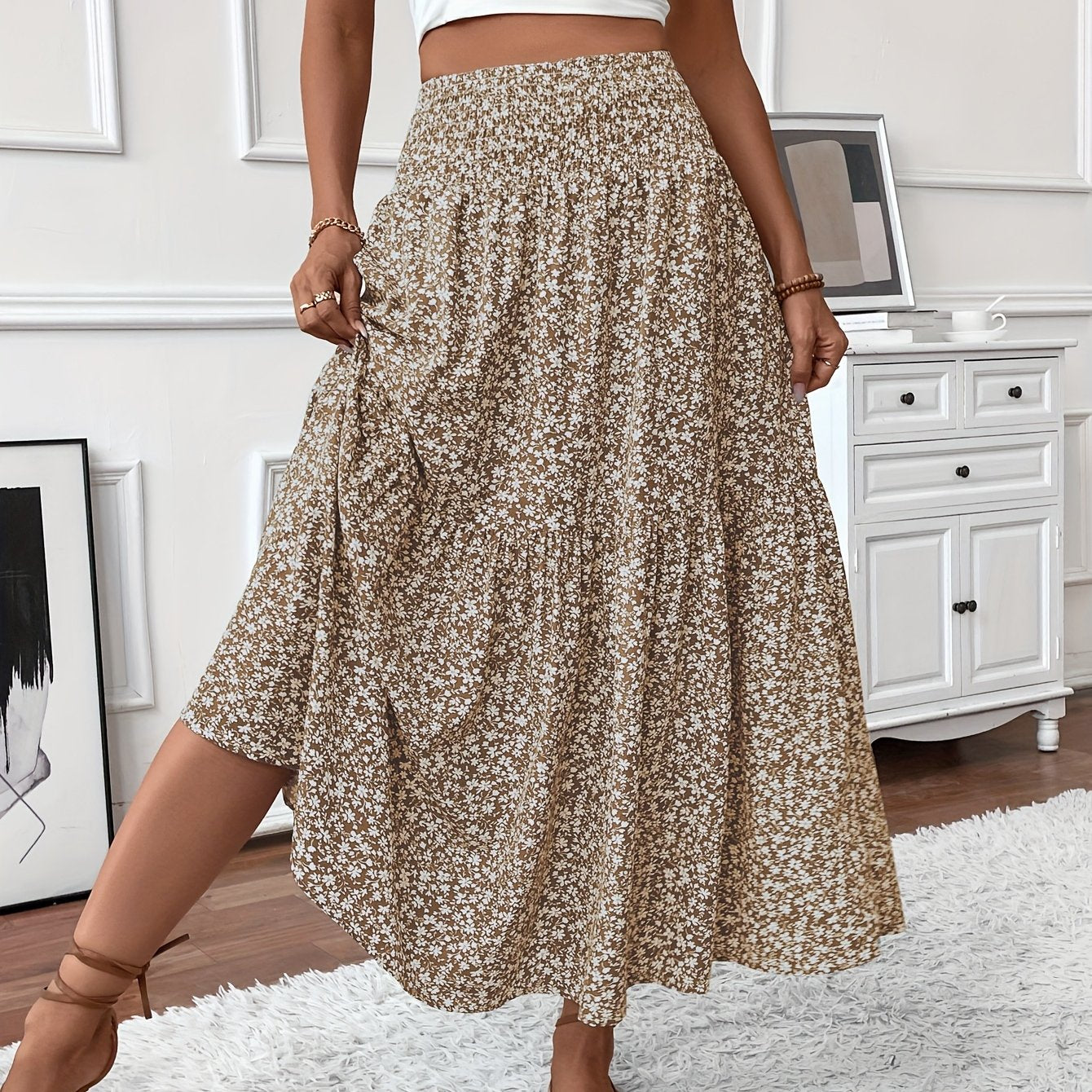 Elena | Floral Skirt