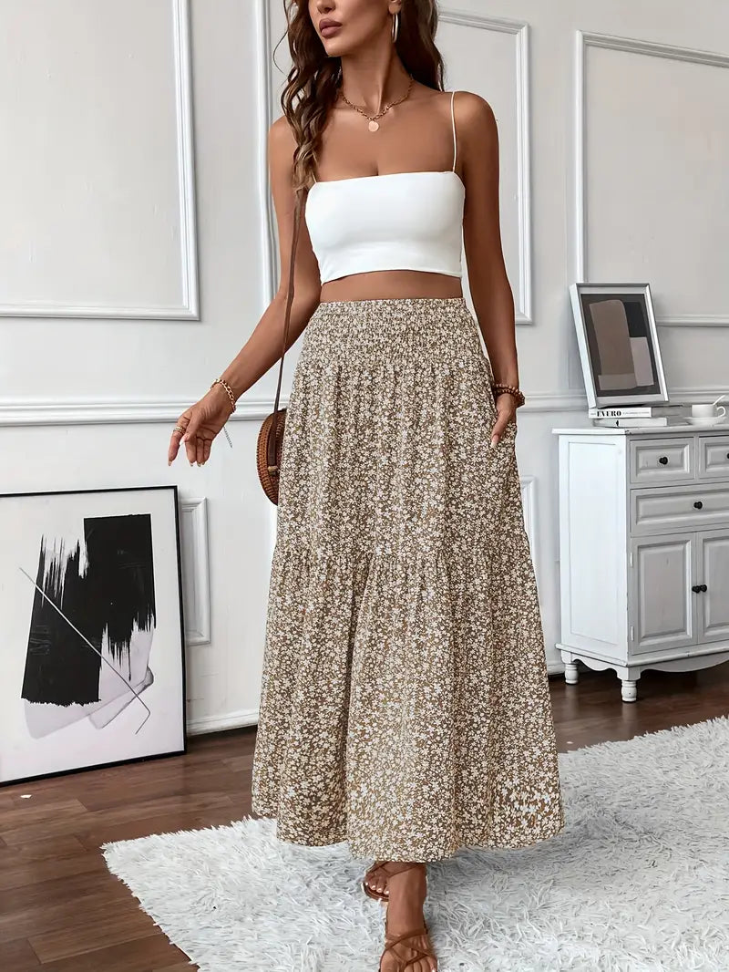 Elena | Floral Skirt