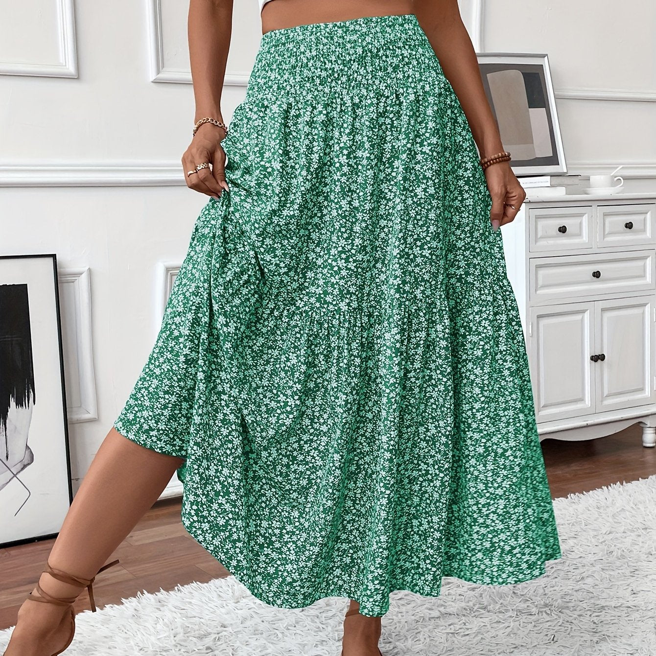 Elena | Floral Skirt