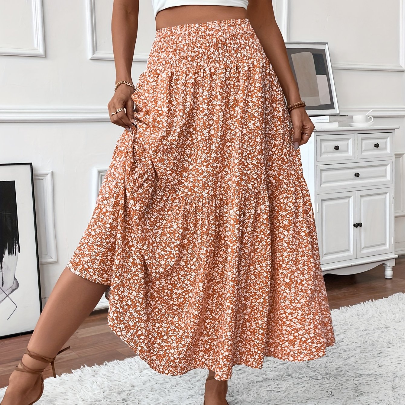 Elena | Floral Skirt