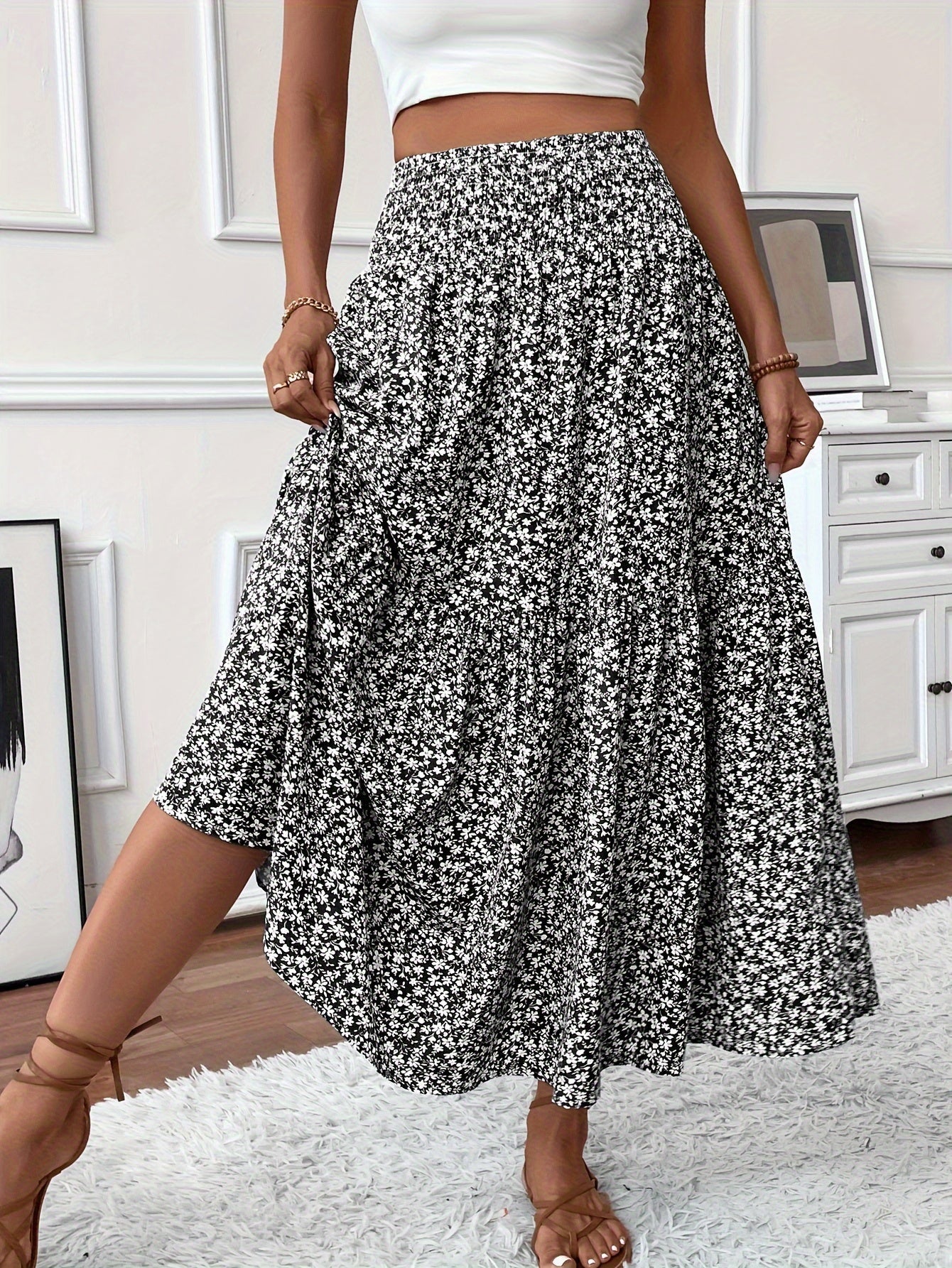 Elena | Floral Skirt