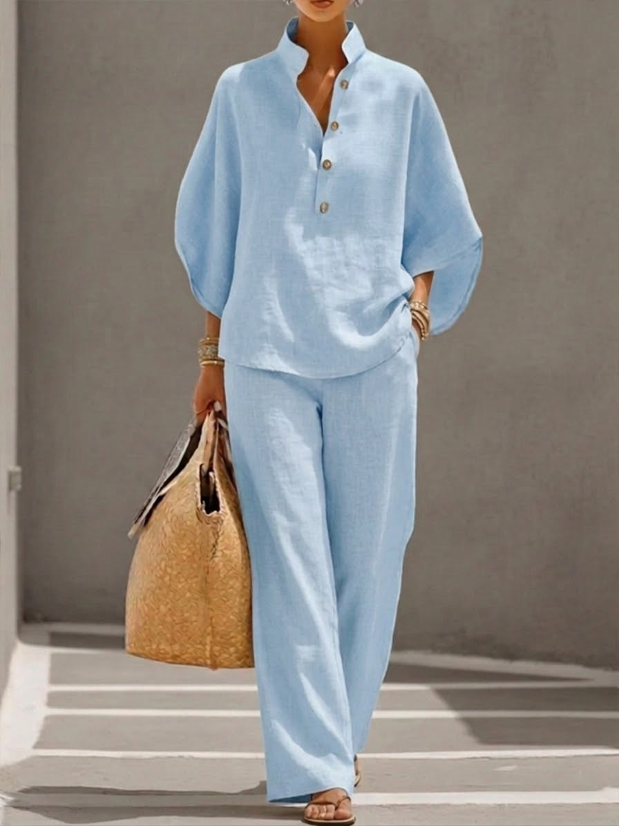 Mariel | Linen Wide Leg Set