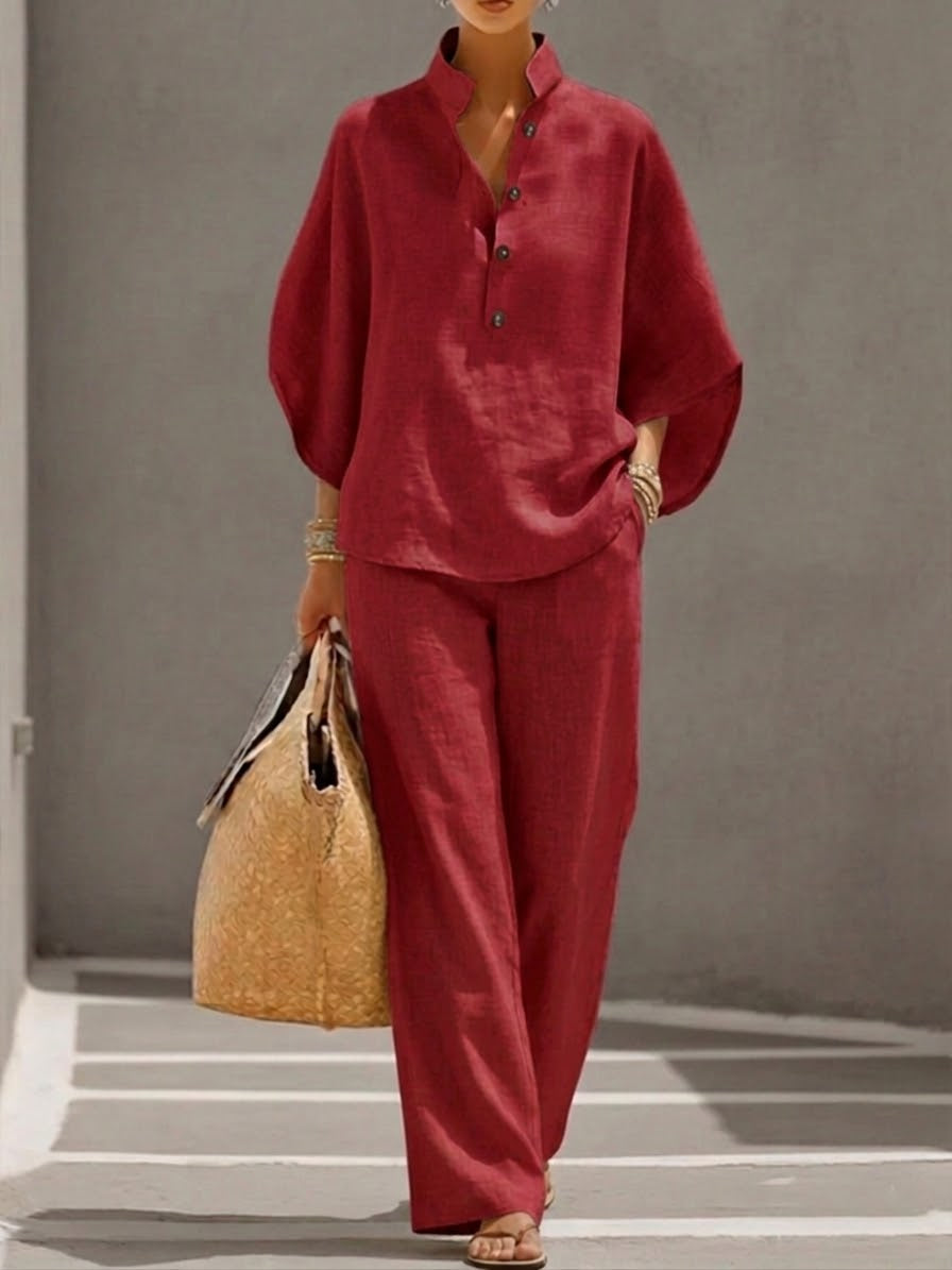 Mariel | Linen Wide Leg Set