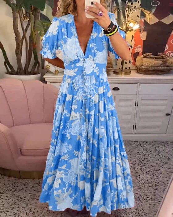 Lucy | Cozy V-neck Long Dress