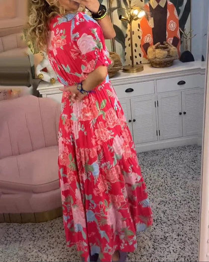 Lucy | Cozy V-neck Long Dress